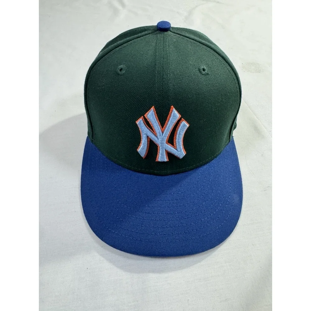 NEW‎ YORK YANKEES MLB NEW ERA 59FIFTY 1998 WORLD SERIES GREEN/BLUE SIZE 7 1/4